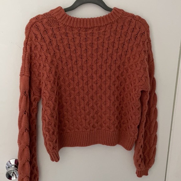 Mauve knit sweater - Picture 3 of 4